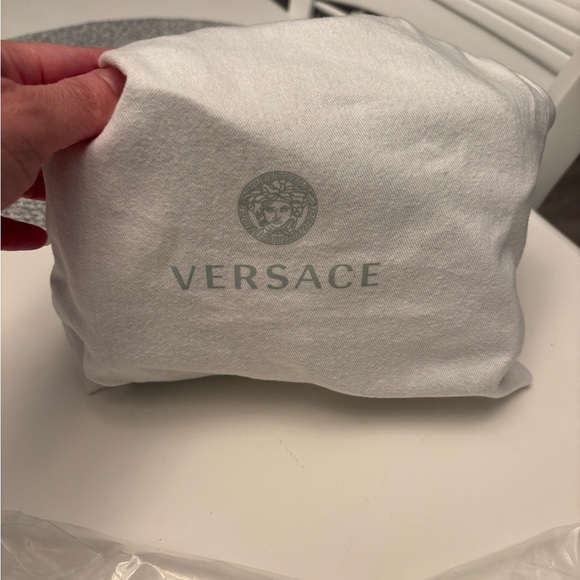 Versace Floral Denim Crossbody Camera Bag - Picture 2 of 7